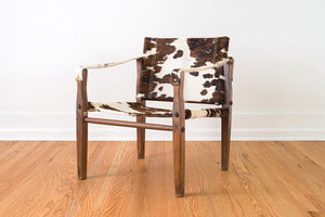 Cowhide Campaign Chair