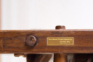 Cowhide Campaign Chair