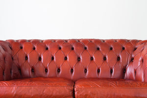 Red Leather Chesterfield