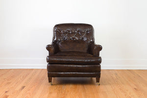 Tufted Leather Club Chair