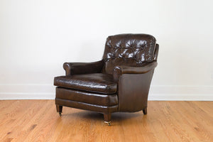 Tufted Leather Club Chair