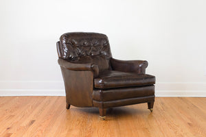 Tufted Leather Club Chair