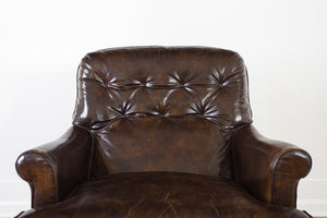 Tufted Leather Club Chair