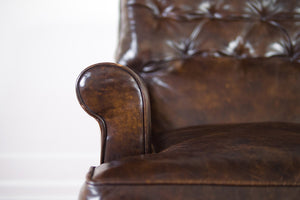 Tufted Leather Club Chair