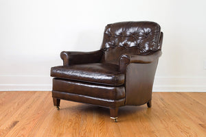 Tufted Leather Club Chair