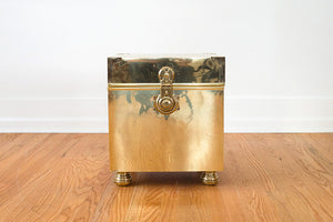 Gold Trunk Side Table