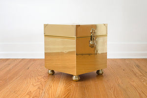 Gold Trunk Side Table