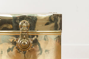 Gold Trunk Side Table