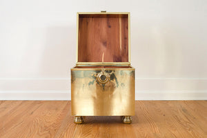 Gold Trunk Side Table