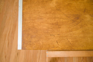 Large Oak Draftsman's Table