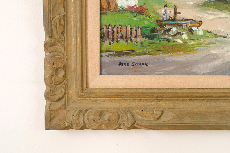 Alpine Village Painting