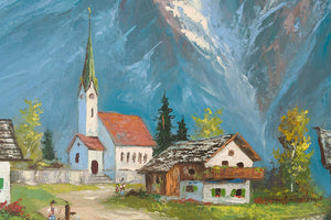 Alpine Village Painting