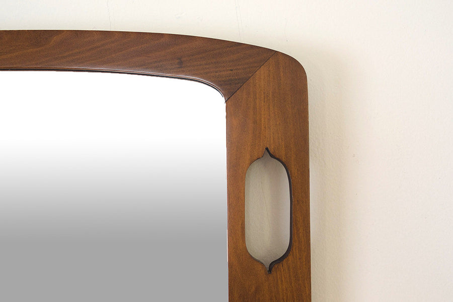 MCM Walnut Mirror
