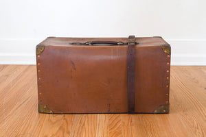 Leather Trunk Side Table