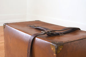 Leather Trunk Side Table