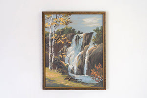 MCM Waterfall Painting