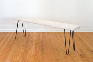 MCM Wool Hairpin Bench