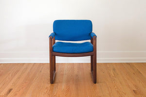 MCM Blue Arm Chair