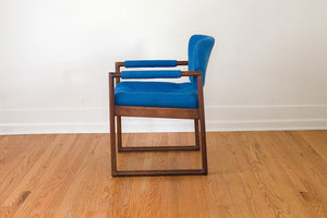 MCM Blue Arm Chair