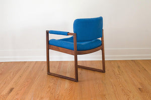 MCM Blue Arm Chair