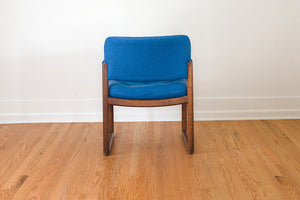 MCM Blue Arm Chair