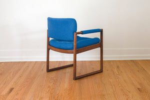 MCM Blue Arm Chair
