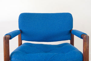 MCM Blue Arm Chair