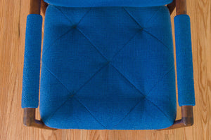 MCM Blue Arm Chair