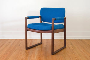 MCM Blue Arm Chair