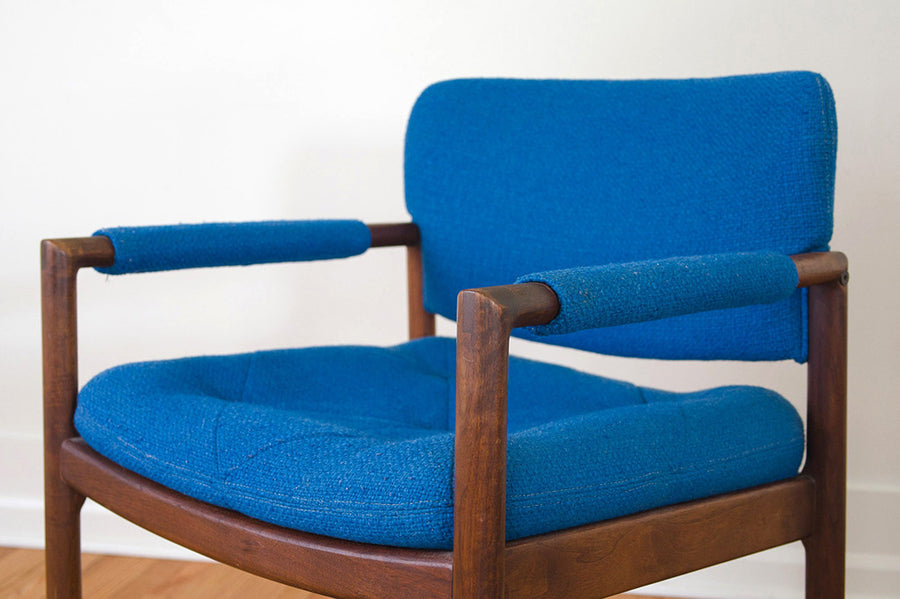MCM Blue Arm Chair
