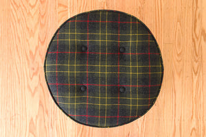 MCM Plaid Ottoman