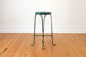 Twisted Iron Stool