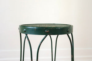 Twisted Iron Stool