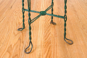 Twisted Iron Stool