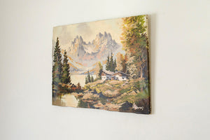 Cabin in the Woods Painting