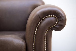 Vintage Art Deco Leather Club Chair