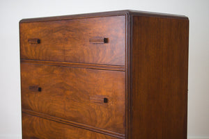 Vintage Art Deco Highboy Dresser