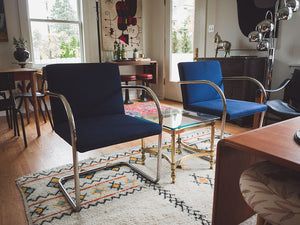 MCM Chrome Spring Chairs